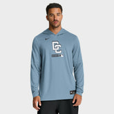 Washington Nationals City Connect Dri-FIT Long Sleeve Hooded T-Shirt - Blue | Nike
