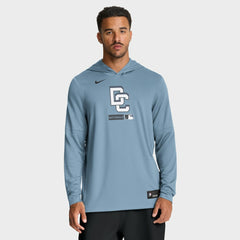 Washington Nationals City Connect Dri-FIT Long Sleeve Hooded T-Shirt - Blue | Nike