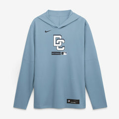 Washington Nationals City Connect Dri-FIT Long Sleeve Hooded T-Shirt - Blue | Nike