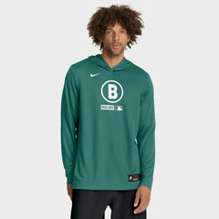 Boston Red Sox City Connect Dri-FIT Long Sleeve Hooded T-Shirt - Green | Nike