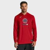 Los Angeles Angels City Connect Dri-FIT Long Sleeve Hooded T-Shirt - Red | Nike