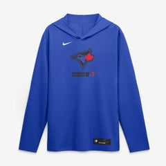 Toronto Blue Jays City Connect Dri-FIT Long Sleeve Hooded T-Shirt - Royal | Nike