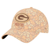Green Bay Packers New Era Women's Floral 9TWENTY Adjustable Hat - Tan cheap