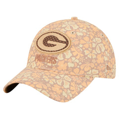 Green Bay Packers New Era Women's Floral 9TWENTY Adjustable Hat - Tan cheap