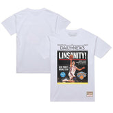 Jeremy Lin New York Knicks Newspaper T-Shirt - White | Mitchell & Ness shop
