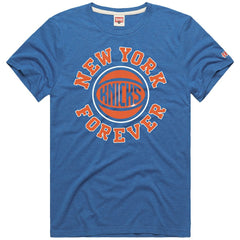 New York Knicks Homage Forever Tri-Blend T-Shirt - Blue outlet