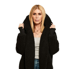 Cincinnati Bengals Jill Martin Women's Oversized Hooded Lounger - Black online