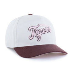 Detroit Tigers Unisex Love Letter Adjustable Hitch Hat - Stone/Burgundy | 47 brand
