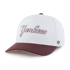 New York Yankees Unisex Love Letter Adjustable Hitch Hat - Stone/Burgundy | 47 brand