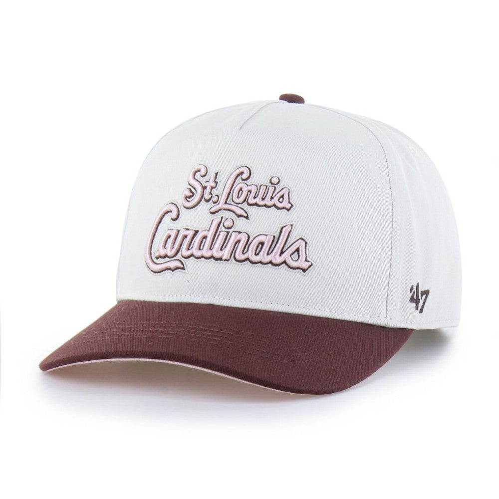 St. Louis Cardinals Unisex Love Letter Adjustable Hitch Hat - Stone/Burgundy | 47 brand