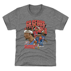 Shai Gilgeous-Alexander Oklahoma City Thunder 500 Level Youth Collage T-Shirt - Gray cheap