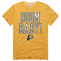 Indiana Pacers Homage Unisex Boom Baby Tri-Blend T-Shirt - Gold on sale