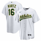 Nick Kurtz Athletics Home Replica Player Jersey - White | Nike