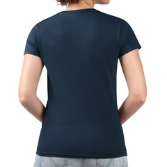 Chicago Bears G-III 4Her by Carl Banks Women's Super-Slim Fit Lightweight Pinstripe Circle V-Neck T-Shirt - Navy discount