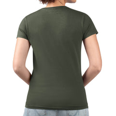 Green Bay Packers G-III 4Her by Carl Banks Women's Super-Slim Fit Lightweight Pinstripe Circle V-Neck T-Shirt - Green for sale
