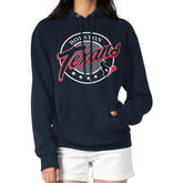 Houston Texans G-III 4Her by Carl Banks Women's Pinstripe Circle Fleece Pullover Hoodie - Navy online