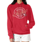 San Francisco 49ers G-III 4Her by Carl Banks Women's Pinstripe Circle Fleece Pullover Hoodie - Scarlet outlet