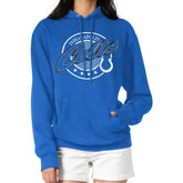 Indianapolis Colts G-III 4Her by Carl Banks Women's Pinstripe Circle Fleece Pullover Hoodie - Royal discount