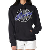 Baltimore Ravens G-III 4Her by Carl Banks Women's Pinstripe Circle Fleece Pullover Hoodie - Black for sale