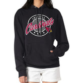 Arizona Cardinals G-III 4Her by Carl Banks Women's Pinstripe Circle Fleece Pullover Hoodie - Black online