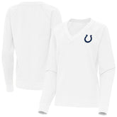 Indianapolis Colts Antigua Women's Varsity Tri-Blend V-Neck Long Sleeve T-Shirt - White sale