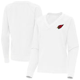 Arizona Cardinals Antigua Women's Varsity Tri-Blend V-Neck Long Sleeve T-Shirt - White discount