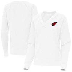 Arizona Cardinals Antigua Women's Varsity Tri-Blend V-Neck Long Sleeve T-Shirt - White discount