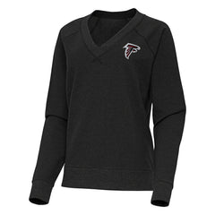 Atlanta Falcons Antigua Women's Varsity Tri-Blend V-Neck Long Sleeve T-Shirt - Heather Black discount