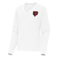 Chicago Bears Antigua Women's Varsity Tri-Blend V-Neck Long Sleeve T-Shirt - White online