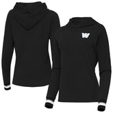 Washington Commanders Antigua Women's Trek Raglan Pullover Hoodie - Black sale