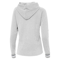 Los Angeles Chargers Antigua Women's Trek Raglan Pullover Hoodie - Heather Gray on sale