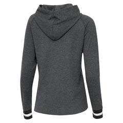 Miami Dolphins Antigua Women's Trek Raglan Pullover Hoodie - Heather Charcoal outlet