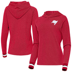 Tampa Bay Buccaneers Antigua Women's Trek Raglan Pullover Hoodie - Red on sale