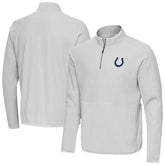 Indianapolis Colts Antigua Step Up Quarter-Zip Pullover - Gray on sale