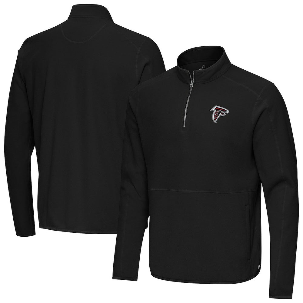 Atlanta Falcons Antigua Step Up Quarter-Zip Pullover - Black on sale