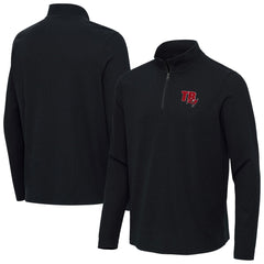 Tampa Bay Buccaneers Antigua Sync Tri-Blend Quarter-Zip Pullover - Heather Black outlet