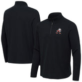 Cleveland Browns Antigua Throwback Sync Tri-Blend Quarter-Zip Pullover - Heather Black discount
