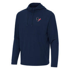 Houston Texans Antigua Connected Quarter-Zip Pullover Hoodie - Navy on sale