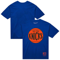 New York Knicks Unisex Hardwood Classics MVP Logo T-Shirt - Blue | Mitchell & Ness outlet