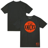 New York Knicks Unisex Hardwood Classics MVP Logo T-Shirt - Heather Charcoal | Mitchell & Ness on sale