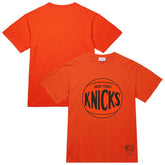 New York Knicks Unisex Hardwood Classics MVP Logo T-Shirt - Orange | Mitchell & Ness discount