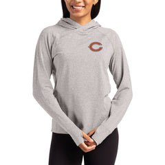Chicago Bears Cutter & Buck Women's Primary Logo Adapt Knit Recycled Raglan Pullover Hoodie - Heather Gray outlet