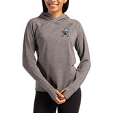 Cleveland Browns Cutter & Buck Women's Throwback Logo Adapt Knit Recycled Raglan Pullover Hoodie - Heather Charcoal discount