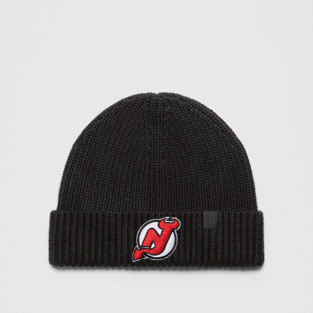New Jersey Devils lululemon Unisex Close-Fit Wool-Blend Ribbed Beanie Black