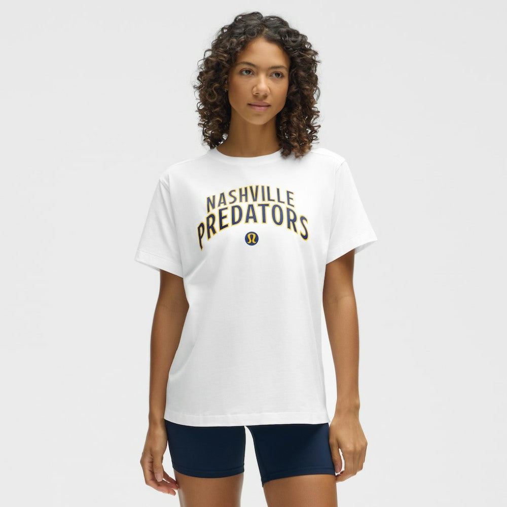 Nashville Predators lululemon Women's All Yours Organic Cotton T-Shirt White