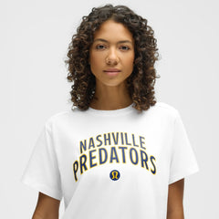Nashville Predators lululemon Women's All Yours Organic Cotton T-Shirt White