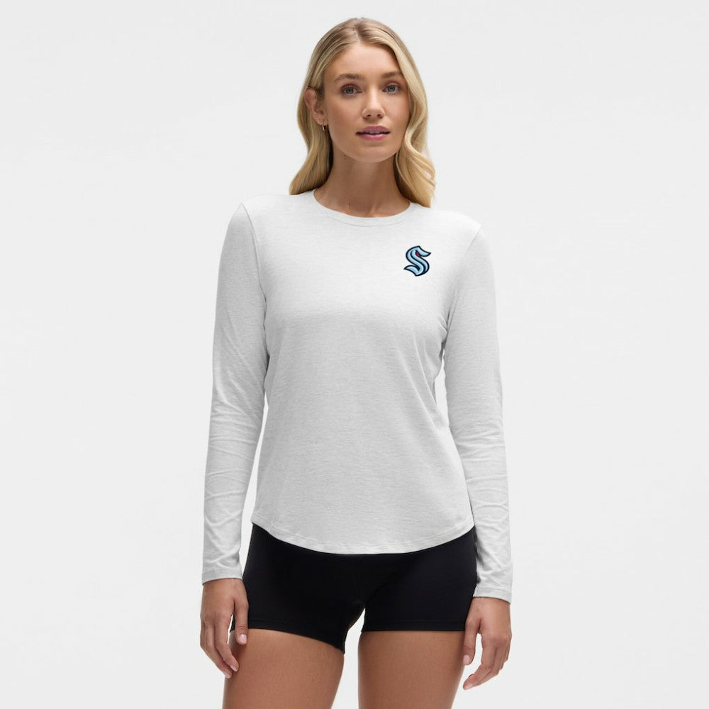 Seattle Kraken lululemon Women's Love Long Sleeve T-Shirt Heathered Core Ultra Light Grey