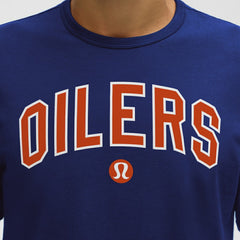 Edmonton Oilers lululemon Organic Cotton Classic-Fit T-Shirt Larkspur