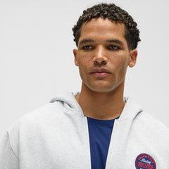 Columbus Blue Jackets lululemon Steady State Full-Zip Hoodie Heathered Core Ultra Light Grey