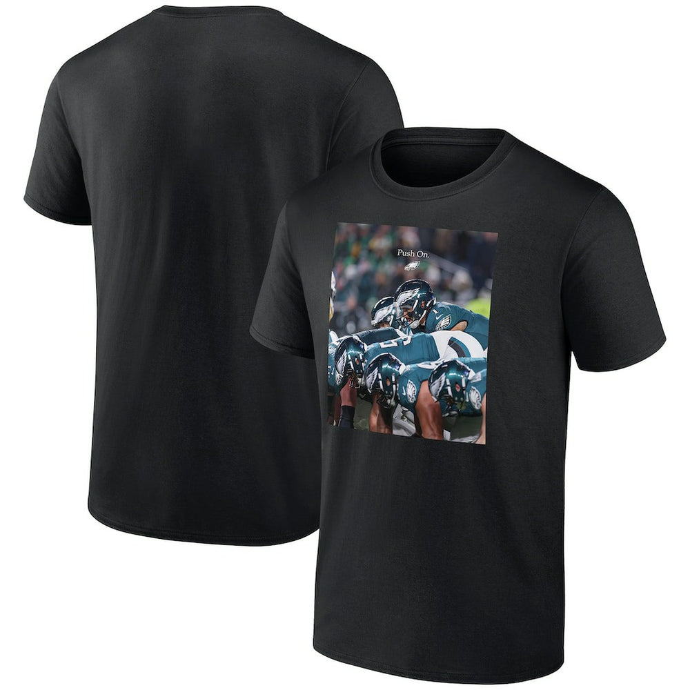Philadelphia Eagles Push On T-Shirt - Black sale